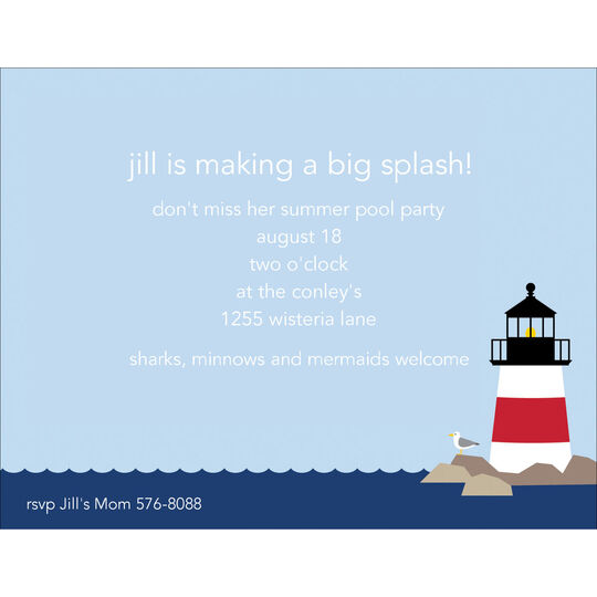 Harbor Lighthouse Invitations
